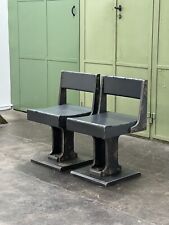 Industrial Design Chairs (2) Steampunk Loft Metal Prouve Retro Vintage Gaming comprar usado  Enviando para Brazil
