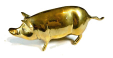 Solid brass pig for sale  UK