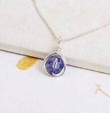 Tanzanite necklace crystal for sale  IPSWICH