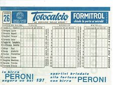 Schedina totocalcio 1966 usato  Italia