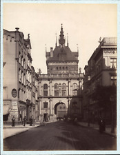 Pologne, Gdańsk (Danzig), Porte Dorée, Zlota Brama, Vintage print, ca.1880 Tirag na sprzedaż  Wysyłka do Poland