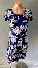💜 VIVIEN Short Sleeve A-Line Dress Navy Floral Size M Buy7=FreePost L959 comprar usado  Enviando para Brazil