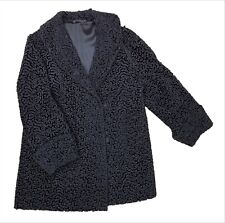 black astrakhan coat for sale  LONDON