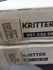 Rare Boxed and Unused Nursery Ikea 2 X KRITTER Wooden Chairs White for sale  Shipping to South Africa