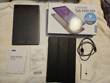 MINT! Lenovo Tab M10 HD (2nd Gen) 32GB, Wi-Fi, 10.1 Inch Tablet Iron Grey BUNDLE for sale  Shipping to South Africa