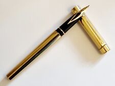 Gorgeous SHEAFFER TARGA 1020 IMPERIAL BRASS FULL SIZE FOUNTAIN PEN 14K MEDIUM, used for sale  Shipping to South Africa