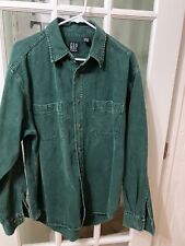 Camisa masculina vintage Gap jeans manga longa verde casual algodão ao ar livre comprar usado  Enviando para Brazil