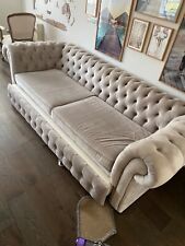 Chesterfield velvet sofa for sale  TUNBRIDGE WELLS