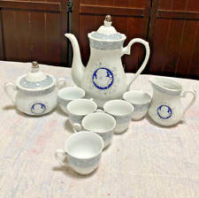 Vintage Ceramic Venetian Lagoon Teapot set Blue Gold for sale  Shipping to South Africa
