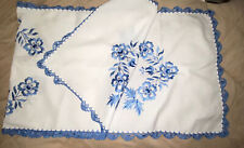 Table runner blue for sale  Cleveland