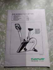 Tunturi manual handbook for sale  BIGGLESWADE