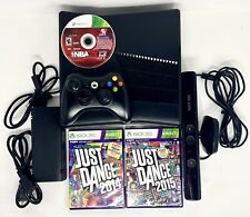 XBOX 360 250GB Slim Bundle KINECT Just Dance 2014 2015 & NBA 2K13 100% WORKING for sale  Shipping to South Africa