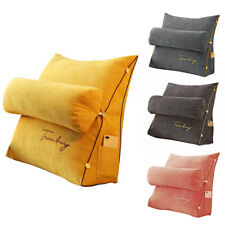 Travesseiro de leitura triângulo de veludo encosto almofada sofá cama travesseiros cunha decoração comprar usado  Enviando para Brazil