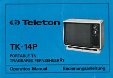TELETON - TK-14P TV portátil - Operation Manual manual manual manual manual de instrucciones - B2141 segunda mano  Embacar hacia Argentina