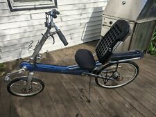 BiGHA recumbent bike in excellent used condition! Ocean blue! Made in the USA! for sale  Portland