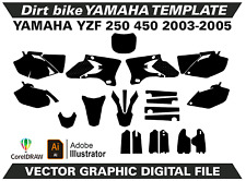 Usado, Modelo formato vetorial Yamaha YZF 250 450 2003-2005 AI CDR EPS M22 comprar usado  Enviando para Brazil