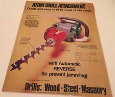 Atom drill attachment for sale  UK