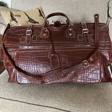 Leather holdall weekend for sale  LEEDS