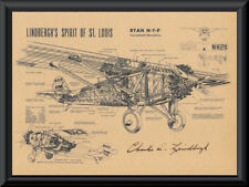 Charles Lindbergh autógrafo reimpressão diagrama de Ryan-M2 em papel de 90 anos P049 comprar usado  Enviando para Brazil