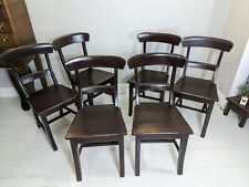 6 sillas de comedor granja vintage barra de madera estilo trasero envío gratuito  segunda mano  Embacar hacia Mexico