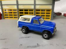 1/64 HOT WHEELS   "80'S FORD BRONCO"" BLUE METALLIC WITH WHITE CAP AND INT for sale  Shipping to South Africa