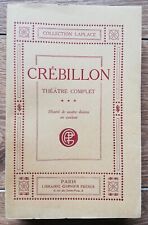 Crébillon théâtre complet d'occasion  Chamalières