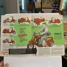 1950’s  Cushman Eagle Scooter Brochure, original vintage, good condition for sale  Wildwood