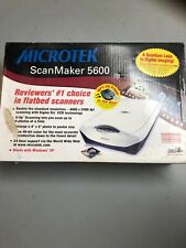 Flat plate scanner for computer, Microtek 5600, was on WIN10, complete kit for sale  Shipping to South Africa