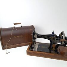 Antique SINGER Sewing Machine F8706906 Wood Cover Key Spare Tools 128K VGC -WRDC for sale  Shipping to South Africa