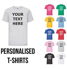 Personalised T Shirts Custom Printed Men Women Blank T-Shirt Stag Hen Top Text for sale  CALDICOT