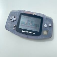 Consola Gameboy Advance Clear Glacier AGB-001 AUTÉNTICA PROBADA RÁPIDO VENDEDOR DE EE. UU. segunda mano  Embacar hacia Argentina