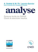 Analyse. epreuve écrite d'occasion  France
