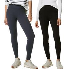 Usado, Leggings femininas EX M&S ricas em algodão ajuste fino cintura alta elástica comprar usado  Enviando para Brazil