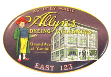 rare vintage ALLYN'S DYEING & CLEANING Portland OREGON colorful pocket mirror ^ for sale  Shipping to South Africa