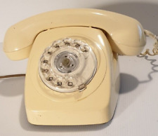 TELECOM T.W.M. Teléfono fijo vintage de los años 80 S1/251 esfera giratoria. Color marfil segunda mano  Embacar hacia Argentina