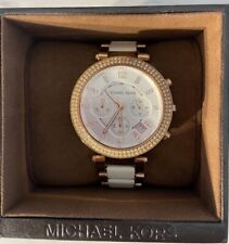 Usado, Relógio de pulso feminino Michael Kors MK5774 ouro branco e rosa comprar usado  Enviando para Brazil