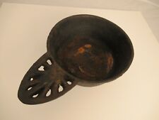 Antiguo Negro Hierro Fundo Plano Porringer 1/2 Pinta Puerta Marca Kenrick? Inglaterra segunda mano  Embacar hacia Argentina