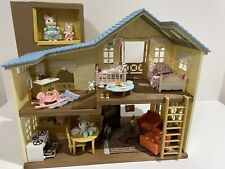 SYLVANIAN FAMILIES HILLCREST HOME HOUSE WITH BOX - FURNISHED VGC WITH EXTRAS for sale  UK