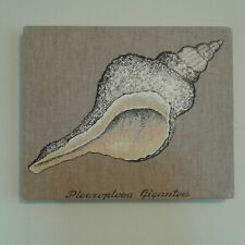 Shell Fabric Wall Hanging Art Pleuroploca Gigantea Textile Screen Print Sea for sale  Shipping to South Africa