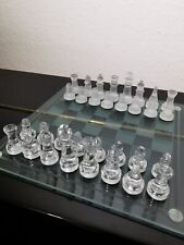 Schachspiel 25x25cm glas gebraucht kaufen  Grebenstein