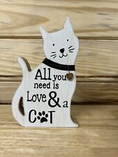 Cat wooden sign for sale  Fort White
