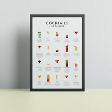 Cocktails print cocktails for sale  ANNAN