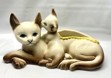Vintage Hull USA Siamese Cat Planter with Kitten ~ Cat Planter Large for sale  Shipping to South Africa