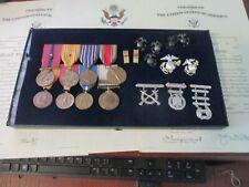 Segunda Guerra Mundial Corea USMC Grupo de Medallas de Tamaño Completo, CWO Gore, con Insignias e Insignias segunda mano  Embacar hacia Argentina