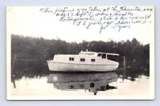 Interesante bote a motor hecho en casa ""Crepúsculo"" RPPC Taunton MA Cape Cod Foto 1962 segunda mano  Embacar hacia Argentina