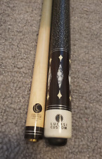 Used, Lucasi Custom Hybrid Pool Cue Stick and Shaft, Black & White Marble (NUMBER 117) for sale  Shipping to South Africa