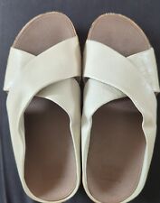 Fitflop beige sliders for sale  Shipping to Ireland