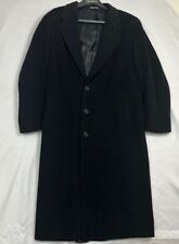 Gabardina Vintage Giorgio Armani Hombre Negro 100% Lana Virgen Hecho en Italia 38 segunda mano  Embacar hacia Argentina