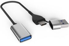 Cable tejido OTG USB C a USB 3.1 adaptador USB a USB 2 en 1 tipo C macho USB hembra, usado segunda mano  Embacar hacia Argentina