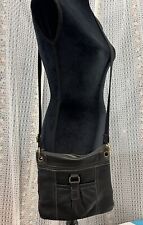 The Sak Black Leather Kendra Crossbody Women's Slouchy Boho Shoulder Bag Purse for sale  Shipping to South Africa